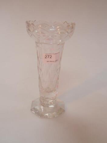 An early 19thC Baccarat vase