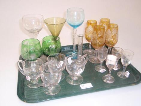 A selection of period table glass