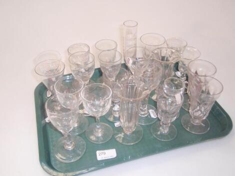 A collection of period glass