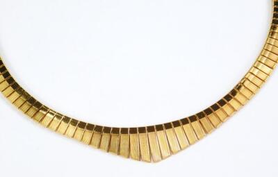 A gold plated Art Deco style flapper necklace - 2