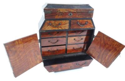 An early 20thC Japanese wooden and lacquer table cabinet - 3