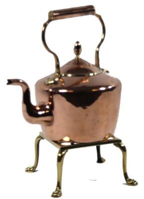 An early 20thC copper kettle