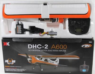 A DHC-2 A600 remote control model aeroplane