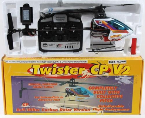 A Twister CP V2 remote control model helicopter