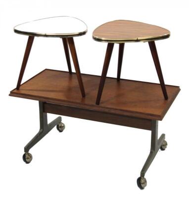 A retro teak side table