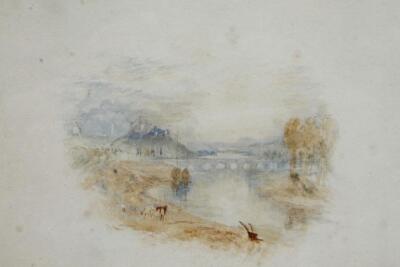 Follower of J.M.W Turner. A View of Arundel Castle With The River