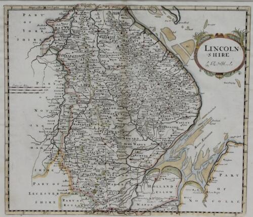 An antiquarian map of Lincolnshire