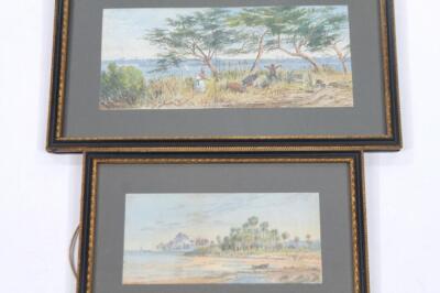 Christopher Turnor (1873 -1940). Three watercolour drawing of mediterranean coastal landscapes - 2