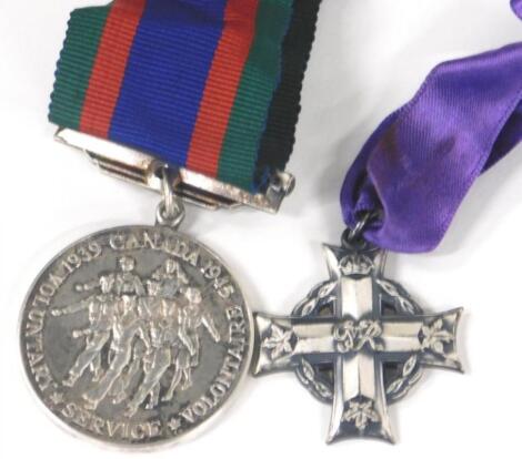 A Canadian George VI silver memorial cross