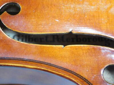 A Jeffery J Gilbert violin 1906 - 3