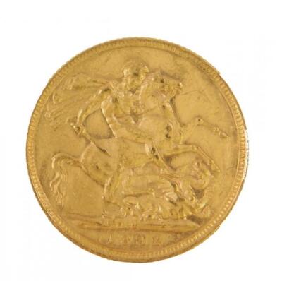 A Queen Victorian gold sovereign 1892