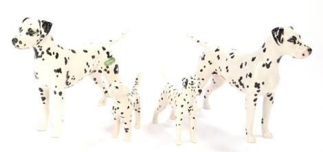 A pair of Beswick figures of Dalmations