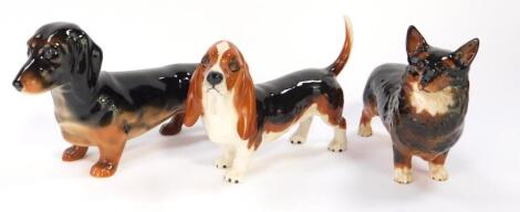 A Beswick figure of a bassett hound