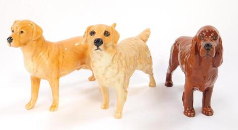 A Beswick figure of a golden retriever