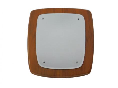 A 1960's teak framed wall mirror