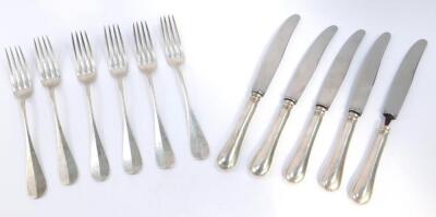 A set of six Austrian 800 silver table forks