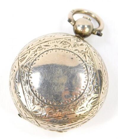 An Edward VII silver sovereign case