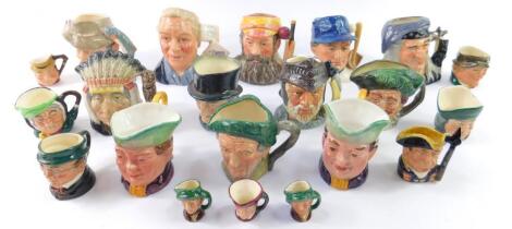 A group of Royal Doulton small to tiny character jugs
