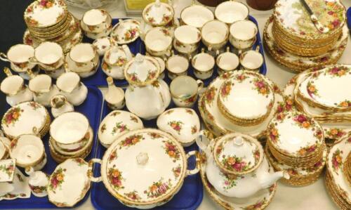 A large quantity of Royal Albert Old Country Roses pattern tea and dinner ware etc.
