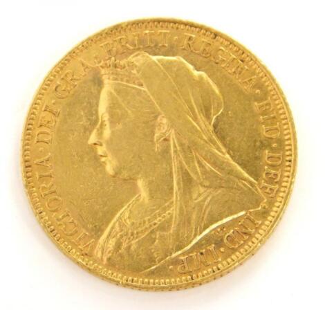 A Victorian full gold sovereign