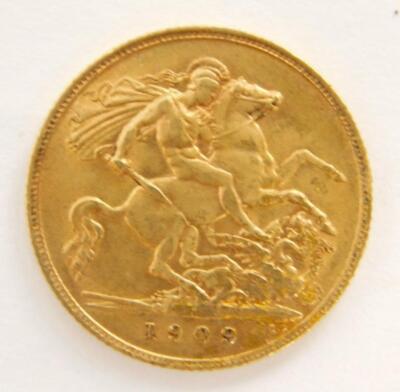 An Edward VII half gold sovereign - 2