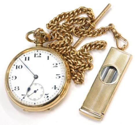 A 9ct gold pocket watch