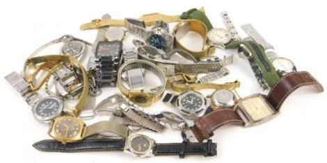 A quantity of modern wristwatches