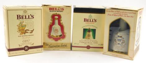 Four Bells Whisky decanters