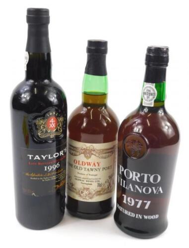 Three bottles of port