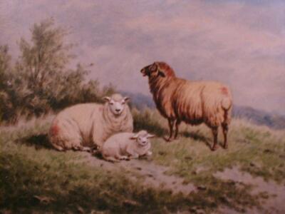 W Eddowes Turner. Sheep in a meadow