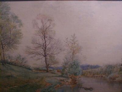 Anonymous (19th/20thC school). Tranquil river landscape