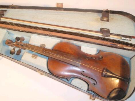 A Violin, with a one piece back (13?")