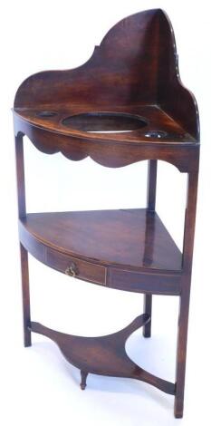 A Victorian mahogany washstand