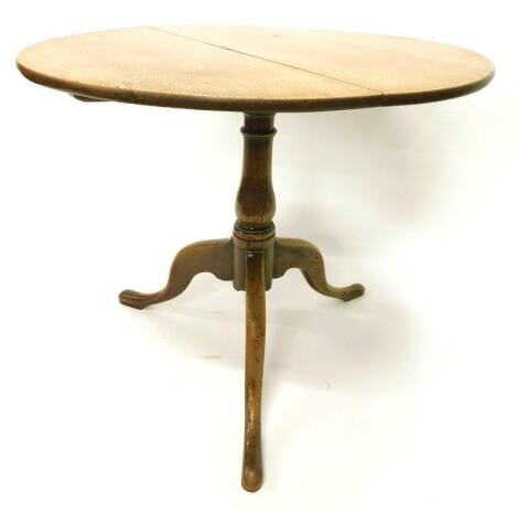 A 19thC oak occasional table