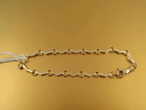 A 9ct gold fancy link bracelet