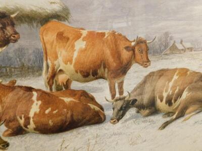 Thomas Sidney Cooper (1803-1902). Cattle in the snow - 4