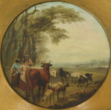 19thC British School. Country scenes - four seasons