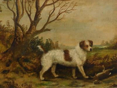 19thC British School. Dog with hare