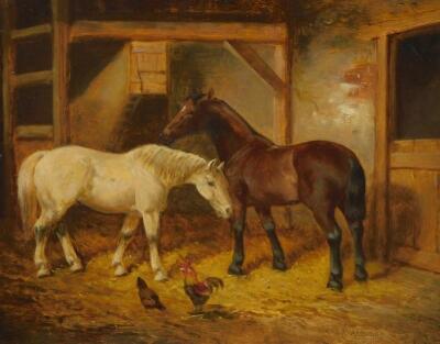 John Frederick Herring. Horses in stable