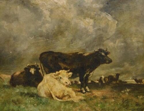 Emile van Marche de Lummen (1827-1890). Cattle in landscape