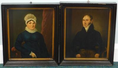 19thC British School. Portraits of a lady and gentleman - 3