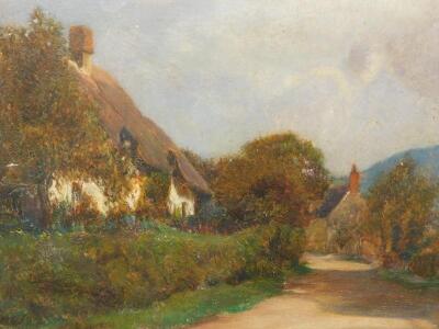 British School. Country cottage scenes