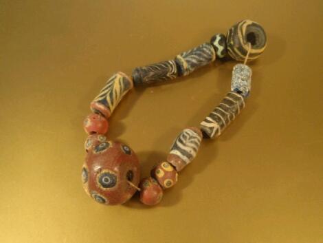 An assorted collection of Roman and Byzantine polychrome glass beads