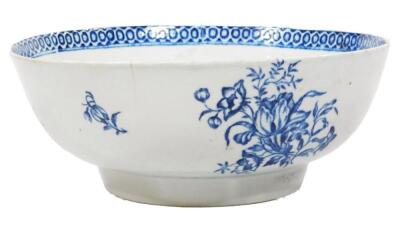 A Pennington Liverpool large punch bowl