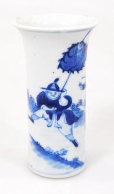 An early 19thC Chinese Qing period blue and white vase - 15