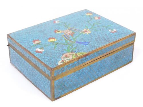 A 19thC Chinese cloisonne box