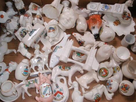 A collection of crested china by Arcadian