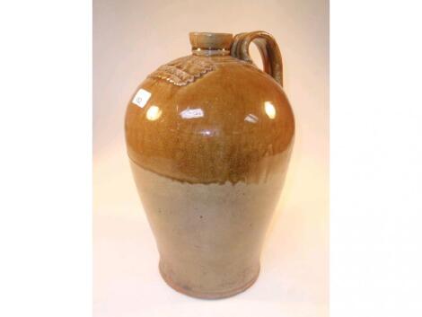 A 19thC stoneware two gallon jar