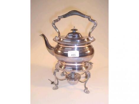 A Victorian EPNS tea kettle