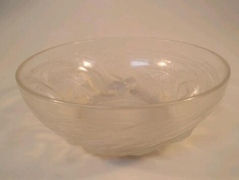 A Lalique Ondines bowl